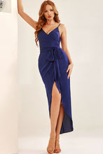 Load image into Gallery viewer, Spaghetti Strap Tie Waist Dress