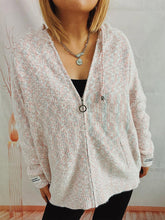 Load image into Gallery viewer, Zip Up Drawstring Long Sleeve Hooded Sweater