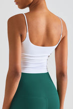 Load image into Gallery viewer, Gathered Detail Cropped Sports Cami