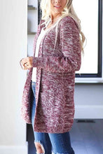 Load image into Gallery viewer, Heathered Open Front Cardigan with Pockets