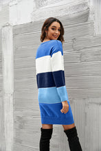 Load image into Gallery viewer, Striped Sweater Dress