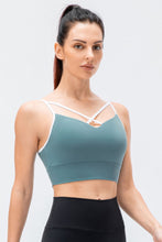 Load image into Gallery viewer, Contrast Crisscross Strap Sports Bra