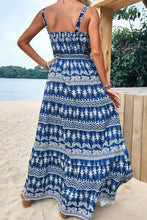 Load image into Gallery viewer, Bohemian Frill Trim Low-Back Maxi Dress