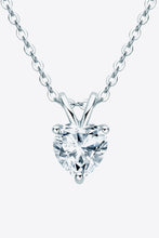 Load image into Gallery viewer, 1 Carat Moissanite Heart-Shaped Pendant Necklace