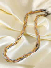 Load image into Gallery viewer, Tricolor Braided Snake Chain Necklace