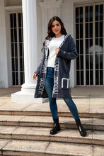 Load image into Gallery viewer, Open Front Long Sleeve Hooded Cardigan