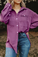Load image into Gallery viewer, Button-Up Roll-Tab Sleeve Shirt