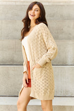 Load image into Gallery viewer, HEYSON Breezy Days Full Size Open Front Sweater Cardigan