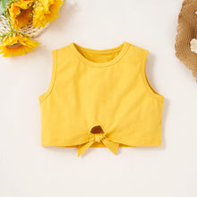 Load image into Gallery viewer, Girls Cropped Tank and Sunflower Print Shorts Set