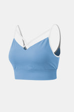 Load image into Gallery viewer, Contrast Crisscross Strap Sports Bra