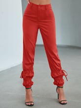Load image into Gallery viewer, Drawstring Detail Ankle-Length Pants
