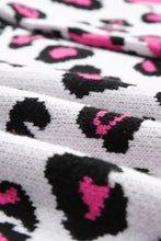 Load image into Gallery viewer, Leopard Contrast Trim Open Front Longline Cardigan