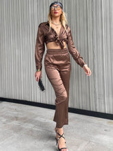 Load image into Gallery viewer, Button Front Shirt and Smocked Pants Set