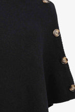 Load image into Gallery viewer, Turtleneck Buttoned Poncho