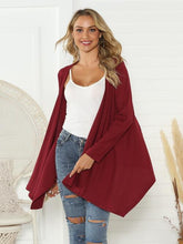 Load image into Gallery viewer, Floral Open Front Long Sleeve Cardigan