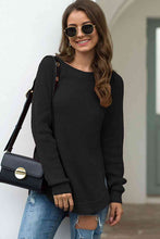 Load image into Gallery viewer, Round Neck Ribbed Knit Top