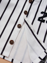 Load image into Gallery viewer, Baby Vertical Stripes Button Down Jacket