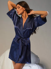 Load image into Gallery viewer, Belted Half Sleeve Robe