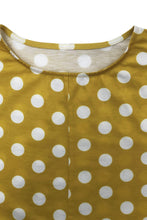 Load image into Gallery viewer, Plus Size Polka Dot Round Neck Top and Wide Leg Pants Set