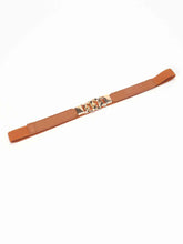 Load image into Gallery viewer, Zinc Alloy Buckle Elastic PU Belt