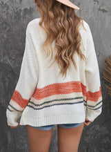 Load image into Gallery viewer, Color Block Open Front Drop Shoulder Cardigan