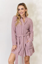 Load image into Gallery viewer, Hailey & Co Tie Front Long Sleeve Robe