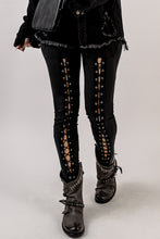 Load image into Gallery viewer, Grommet Lace Up Leggings