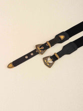 Load image into Gallery viewer, Double Buckle PU Leather Belt