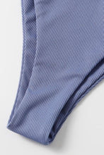 Load image into Gallery viewer, Ribbed High Cut Three-Piece Swim Set