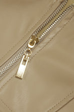 Load image into Gallery viewer, PU Leather Chain Detail Top and Lace-Up Pants Set