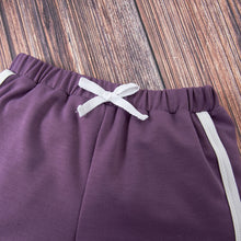 Load image into Gallery viewer, Kids Quarter Button T-Shirt and Drawstring Waist Shorts Set