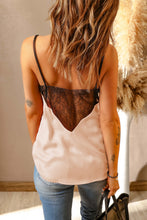 Load image into Gallery viewer, Contrast Spliced Lace Cami