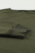 Load image into Gallery viewer, Girls Raglan Sleeve Ribbed Trim Sweatshirt