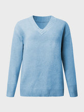 Load image into Gallery viewer, V-Neck Long Sleeve Knit Top