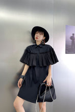 Load image into Gallery viewer, Button Down Pleated Shirt Dress