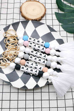 Load image into Gallery viewer, Assorted 2-Pack Mama Beaded Tassel Keychain