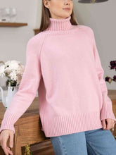 Load image into Gallery viewer, Turtle Neck Raglan Sleeve Sweater