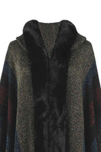 Load image into Gallery viewer, Color Block Fringe Detail Poncho