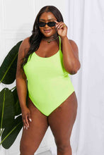 Load image into Gallery viewer, Marina West Swim High Tide One-Piece in Lemon-Lime