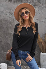 Load image into Gallery viewer, Button Up Drop Shoulder Top