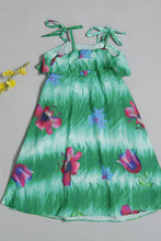 Load image into Gallery viewer, Girls Floral Ruffled Dress