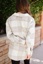 Load image into Gallery viewer, Plaid Dropped Shoulder Pocket Shacket