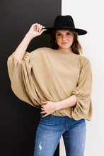 Load image into Gallery viewer, ODDI Blow Me Away Full Size Run Balloon Sleeve Blouse