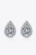 Load image into Gallery viewer, Moissanite Teardrop Stud Earrings