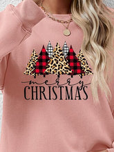 Load image into Gallery viewer, MERRY CHRISTMAS Round Neck Long Sleeve Sweatshirt
