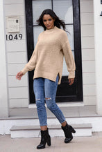Load image into Gallery viewer, Round Neck Slit Sweater