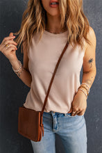Load image into Gallery viewer, Waffle Knit Round Neck Tank