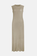 Load image into Gallery viewer, Pleated Round Neck Sleeveless Midi Dress