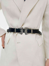 Load image into Gallery viewer, Double Buckle PU Leather Belt