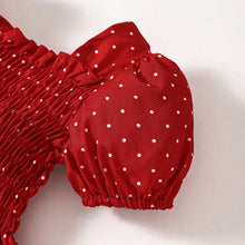 Load image into Gallery viewer, Baby Girl Printed Square Neck Smocked Dress